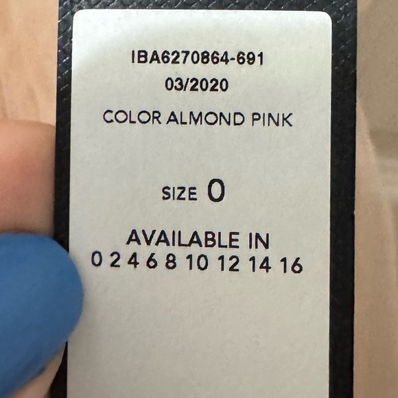 BCBGMaxazria Almond Pink Tulle Evening Gown Size 0 - Picture 6 of 8